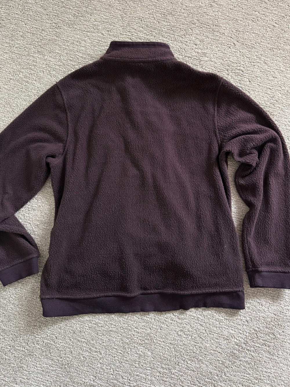 Patagonia Shearling Button Fleece Pullover in Maroon - Picture 2 of 8